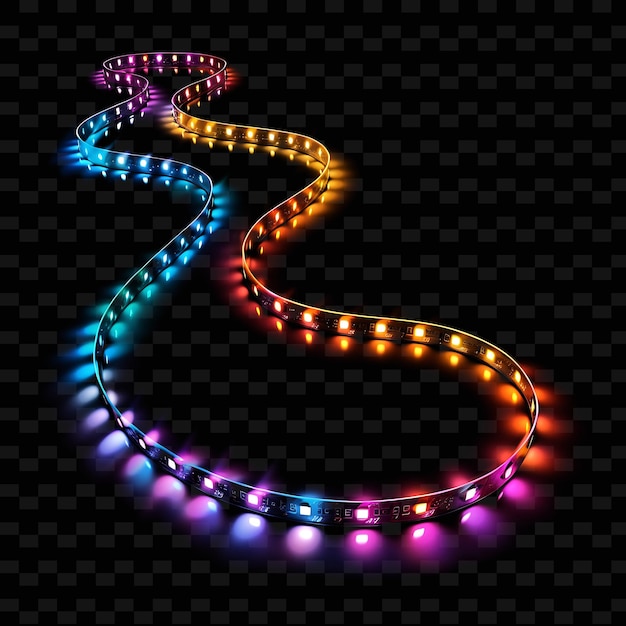 PSD disco themed led strip lights with multi color rgb leds tran neon led light decorative background