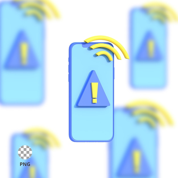 PSD disconnect 3d icon