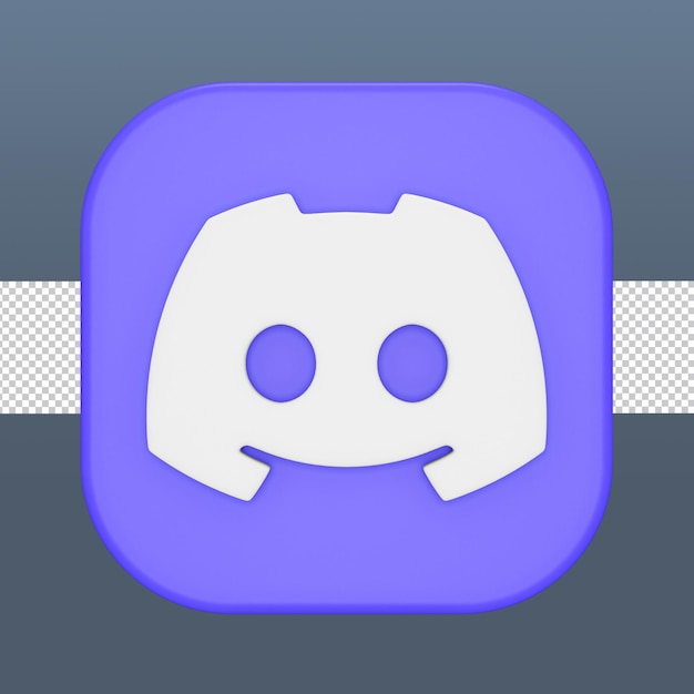 Premium PSD  Discord 3d icon