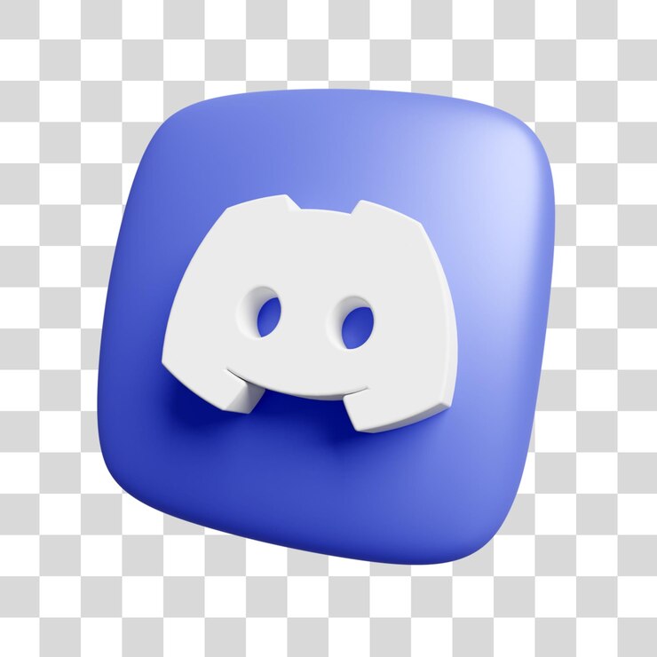 Discord Social Media Icon 3D