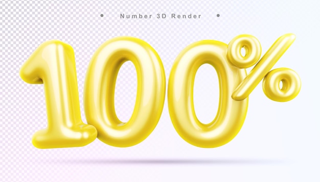 Discount 100 percent gold number 3d