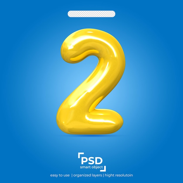 PSD discount 2 3d style golden