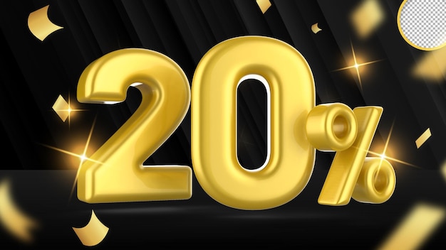 Sconto 20 oro di lusso