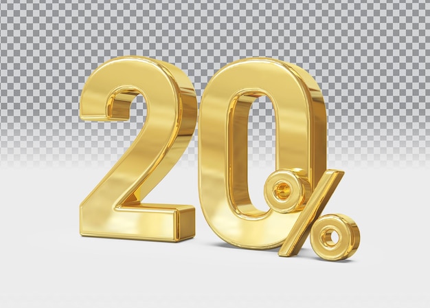 Discount 20 percent number gold