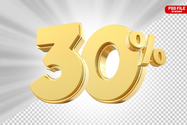 Discount 30 percent off sale 3d render