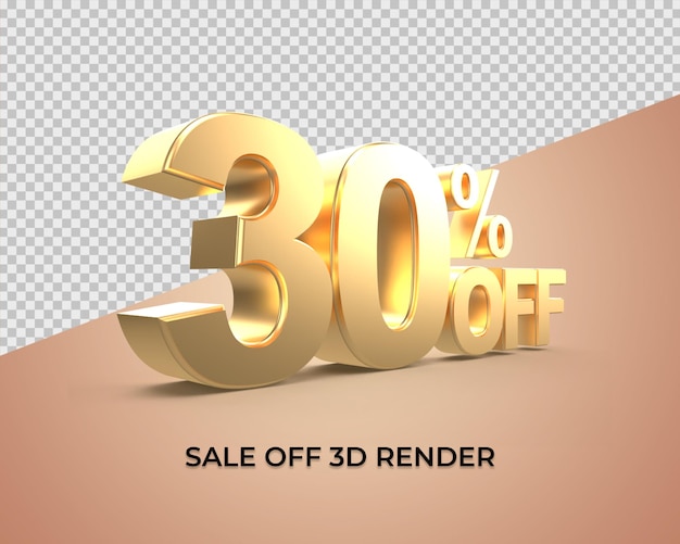 Discount 30 percentage sale 3d gold style