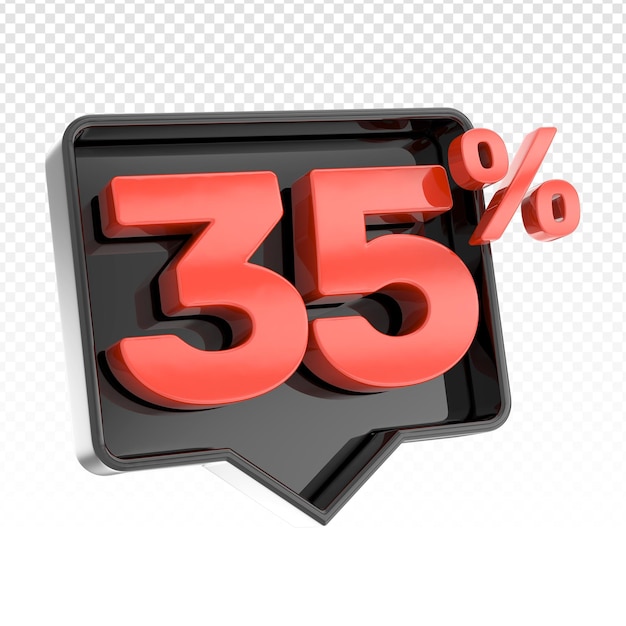 Premium PSD Discount 3d render