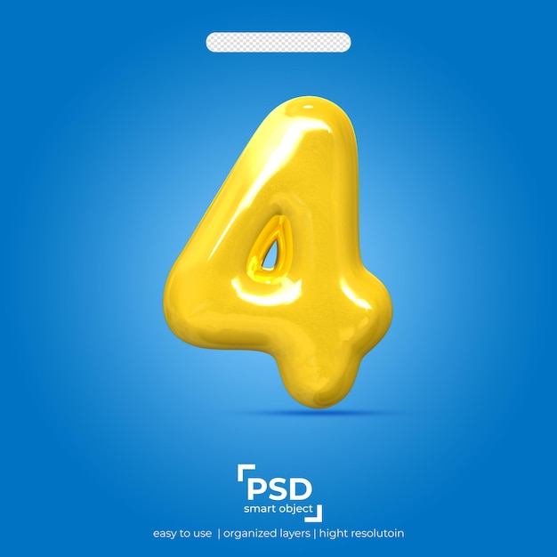 PSD 할인 4 3d 스타일 황금