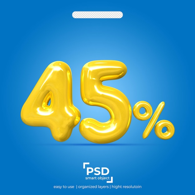 Discount 45 percent 3d style golden