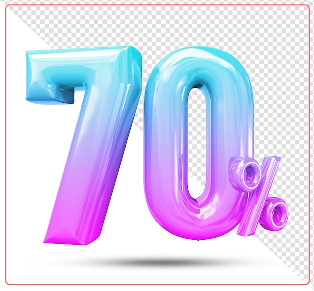 할인 75% 숫자 3d