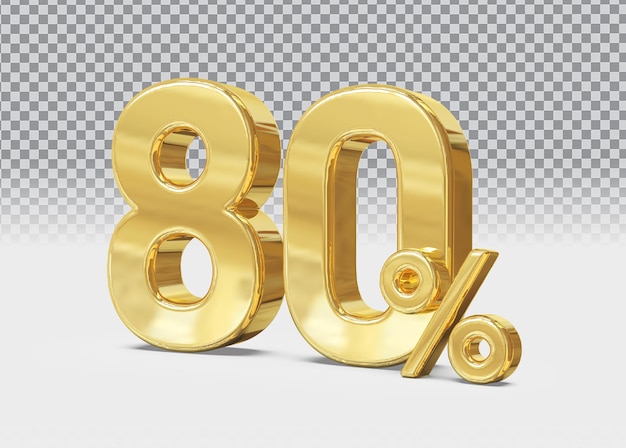 Discount 80 percent number gold