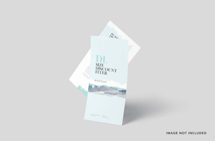 PSD discount brochure mockup