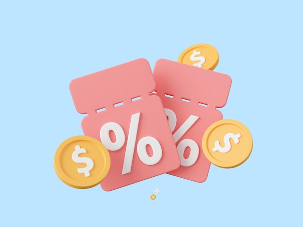 Discount code and coin use for shopping advertising marketing promotion concept