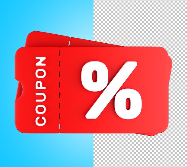 Discount coupon 3d