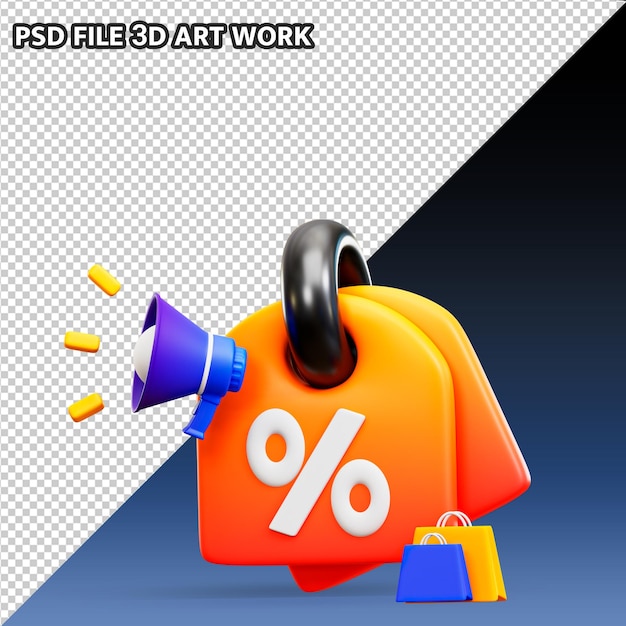 PSD discount icon