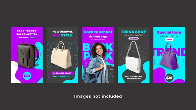 PSD discount instagram stories