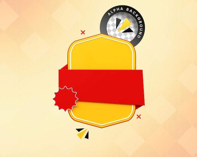 Discount labels and tag special offer red 3d rendering new offer tags badges