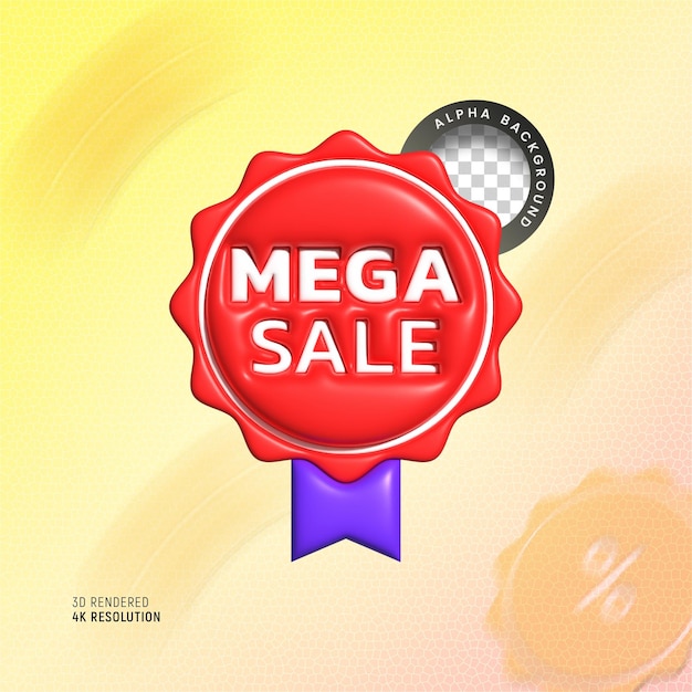 PSD discount labels and tag special offer red 3d rendering new offer tags badges