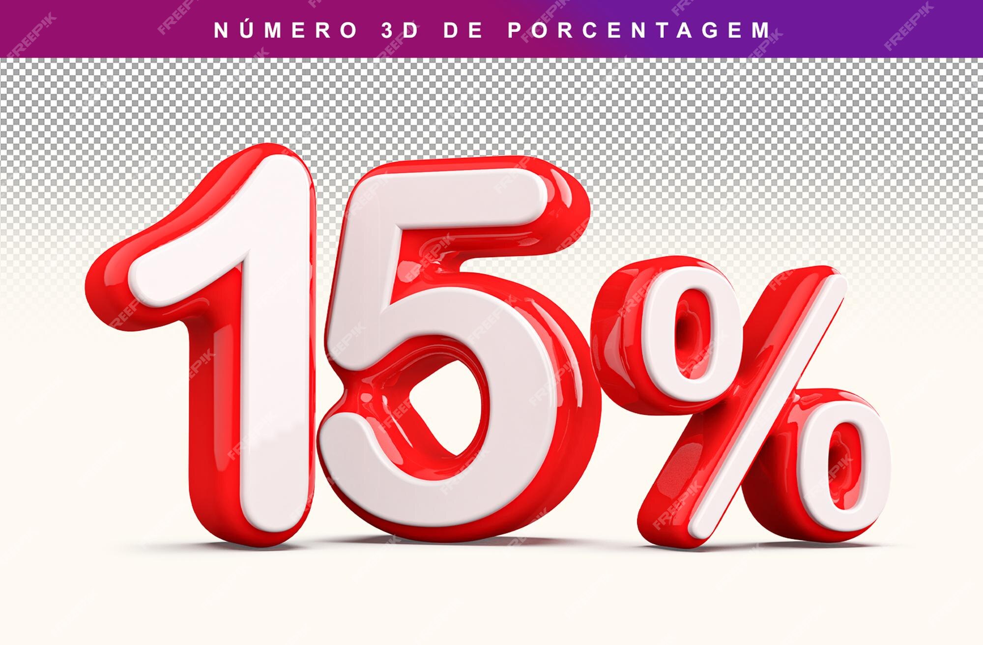 premium-psd-discount-number-15-percentage-3d-modern