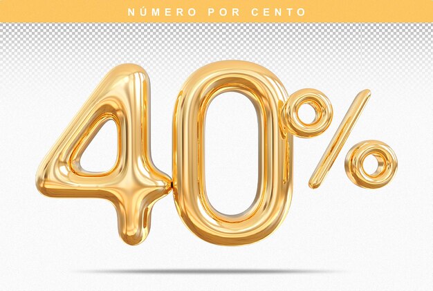Discount Number 40 Percentage 3D Modern Gold