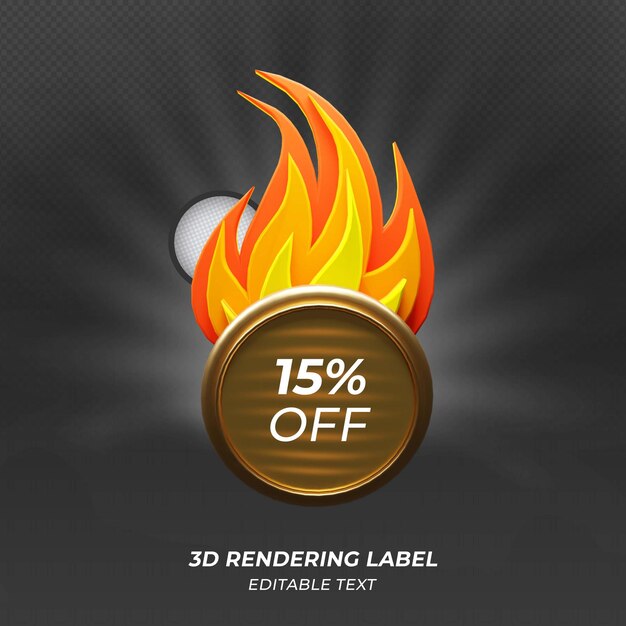 PSD discount offer hot sale 3d button