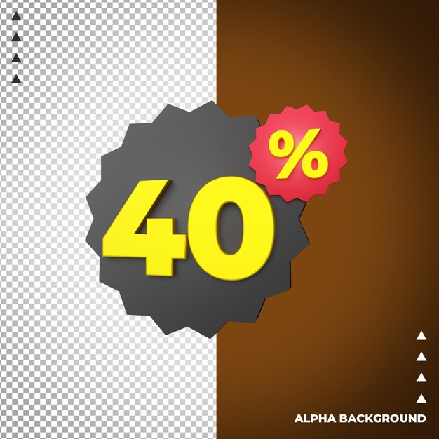 할인 판매 3D 아이콘