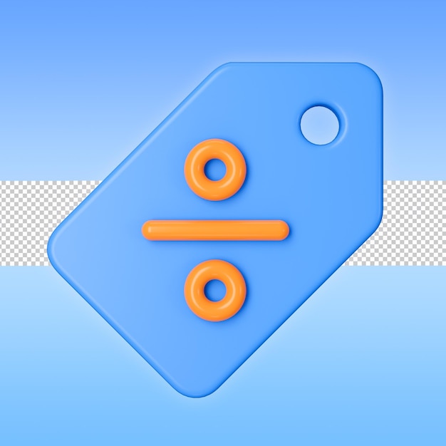 Discount tag 3d icon