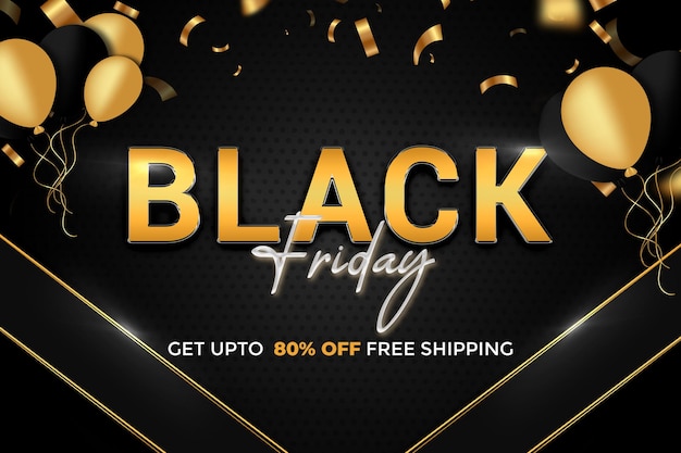 Discount theme Design Black Friday Sale Banner