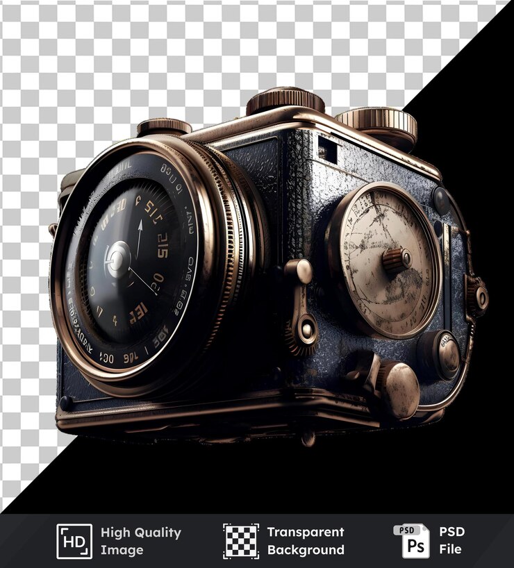PSD discover highquality transparent images of vintage cameras detailed 3d renderings with exquisite t