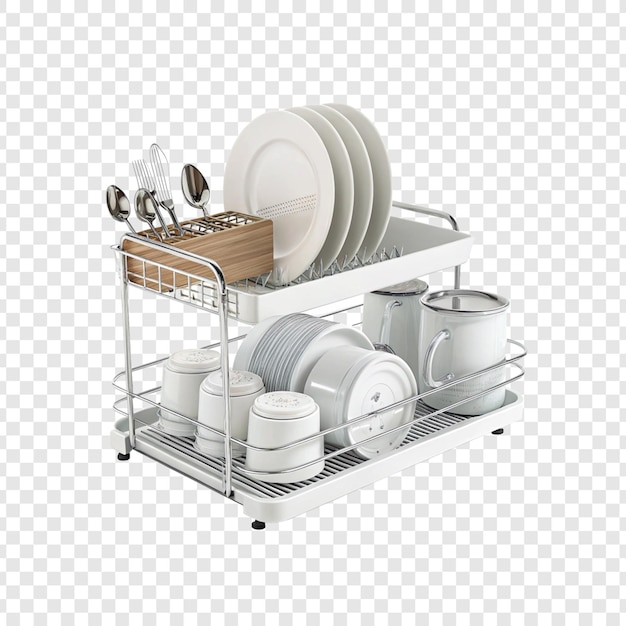 Dish Rack png isolated on transparent background