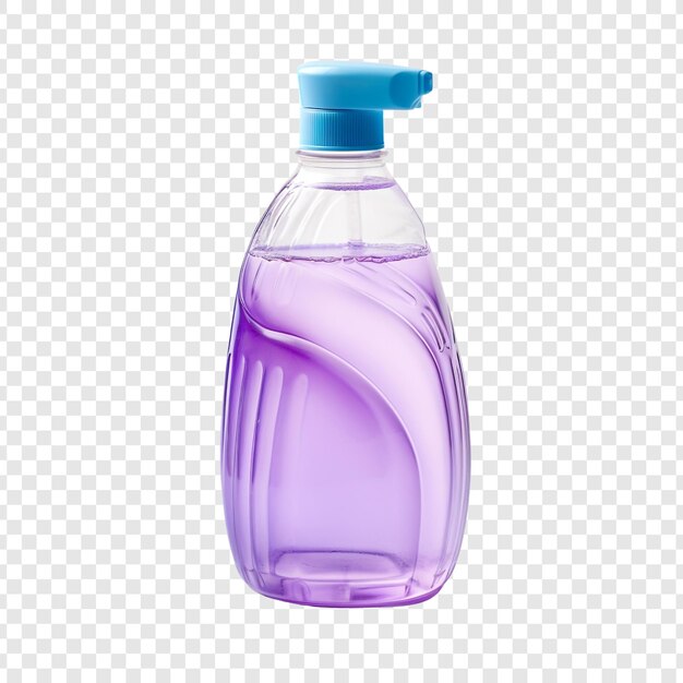 PSD dish soap bottle isolated on transparent background