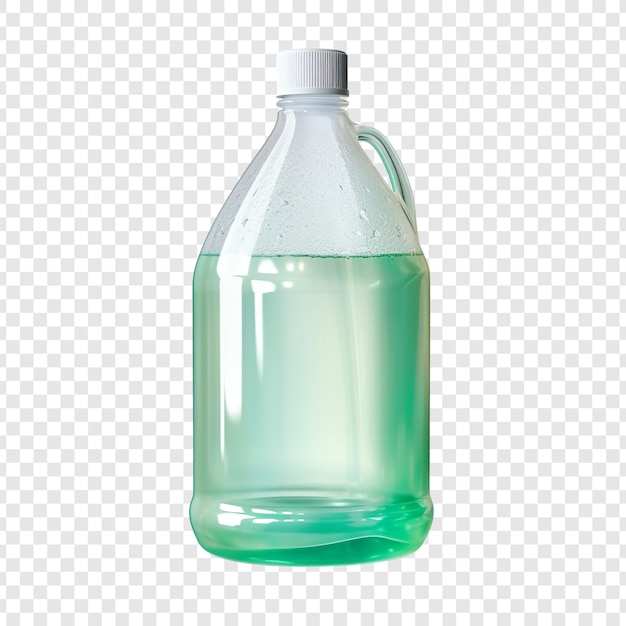 Bottiglia di detersivo per piatti isolata su sfondo trasparente