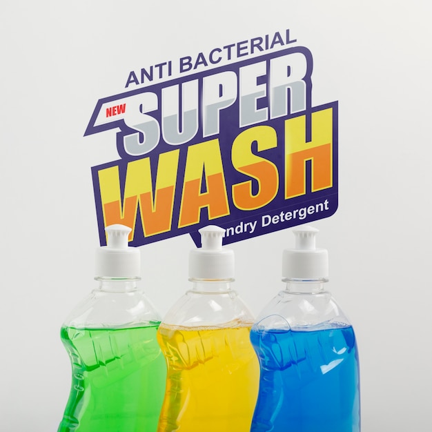 Dish washing soap with mock-up