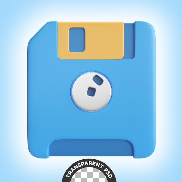 PSD diskette 3d illustratie icoon