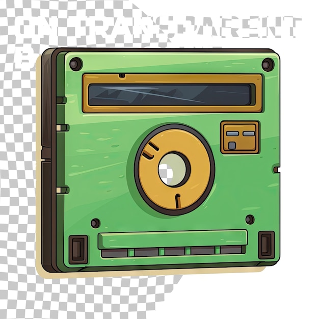 PSD diskette cartoon vector en illustratie geïsoleerd op transparante achtergrond