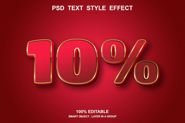 PSD effetto testo diskon modificabile
