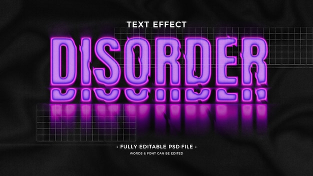 PSD disorder text effect