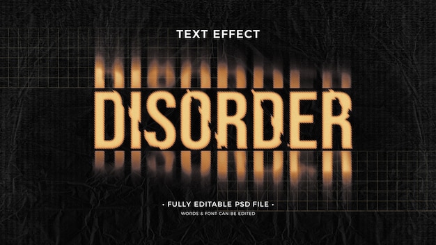 Disorder text effect