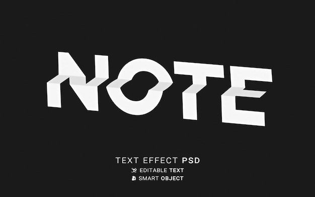 PSD disort text effect