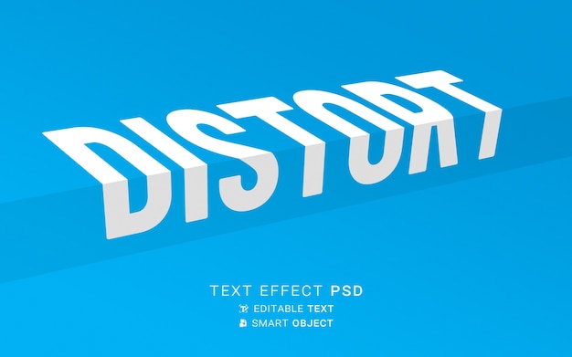 Disort text effect