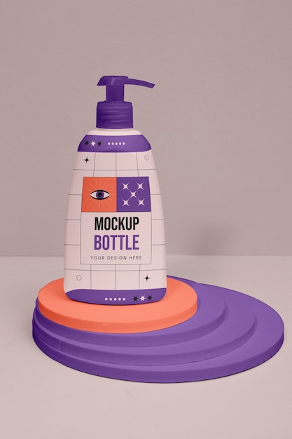 Dispenser bottle mockup design