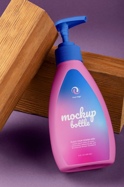 Dispenser bottle mockup design