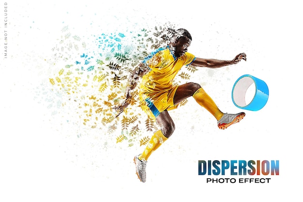 dispersed portrait effect psd