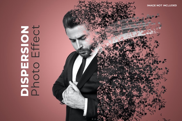 PSD dispersion photo effect template