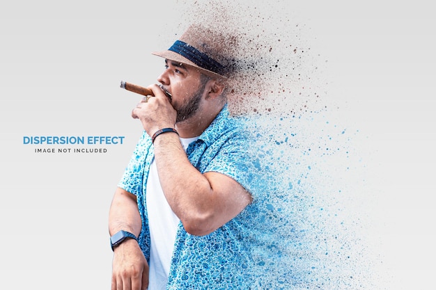 Dispersion photo effect template