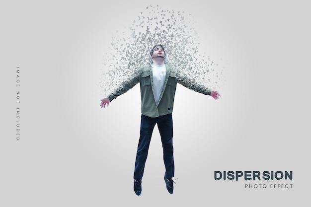 Dispersion photoshop effect premium psd