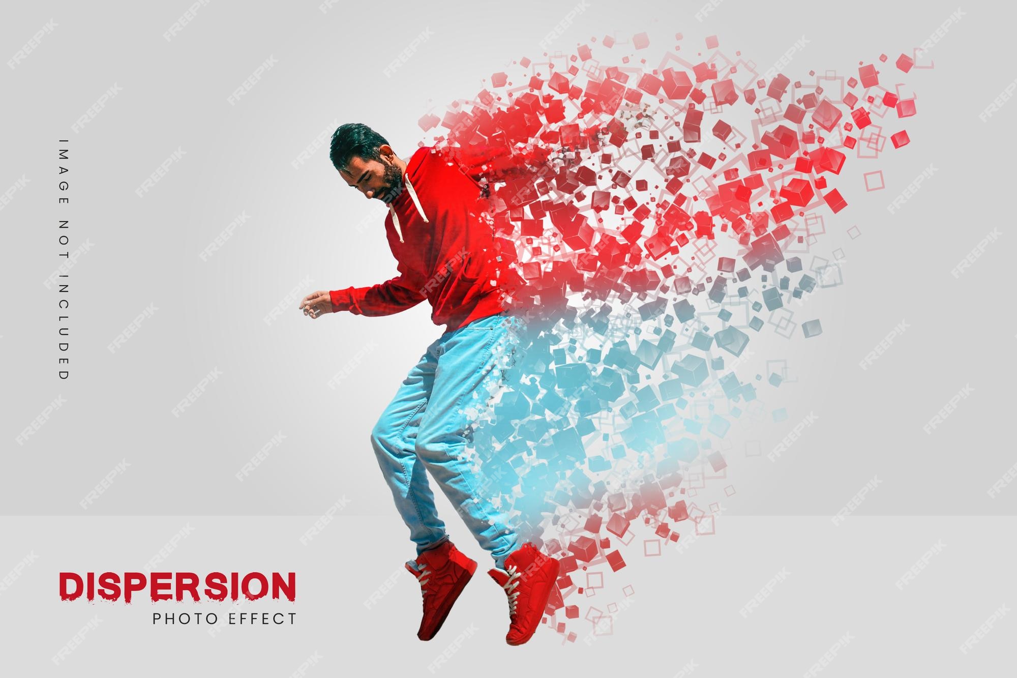 dispersion effect photoshop psd download