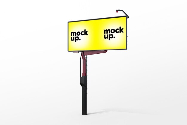 Display billboard mockup template psd design