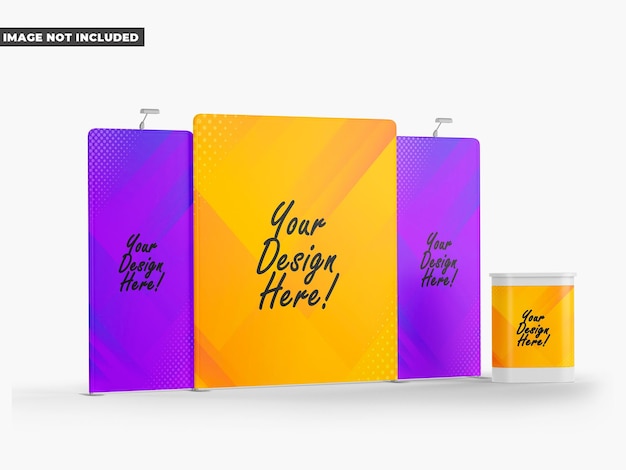 a display of colorful boxes with the words your design design on them