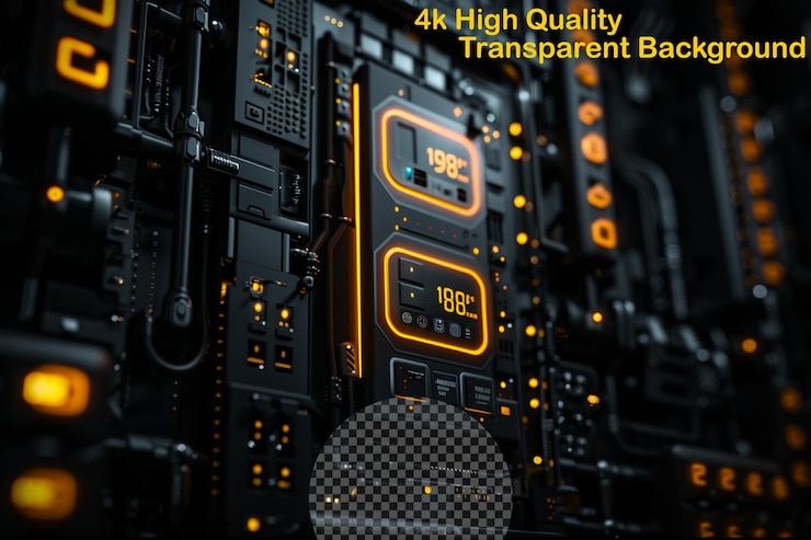 PSD a display of a computer with the words high quality brand of high quality